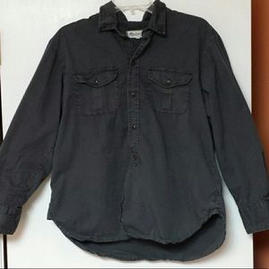 Madewell gray work shirt button up utility Small